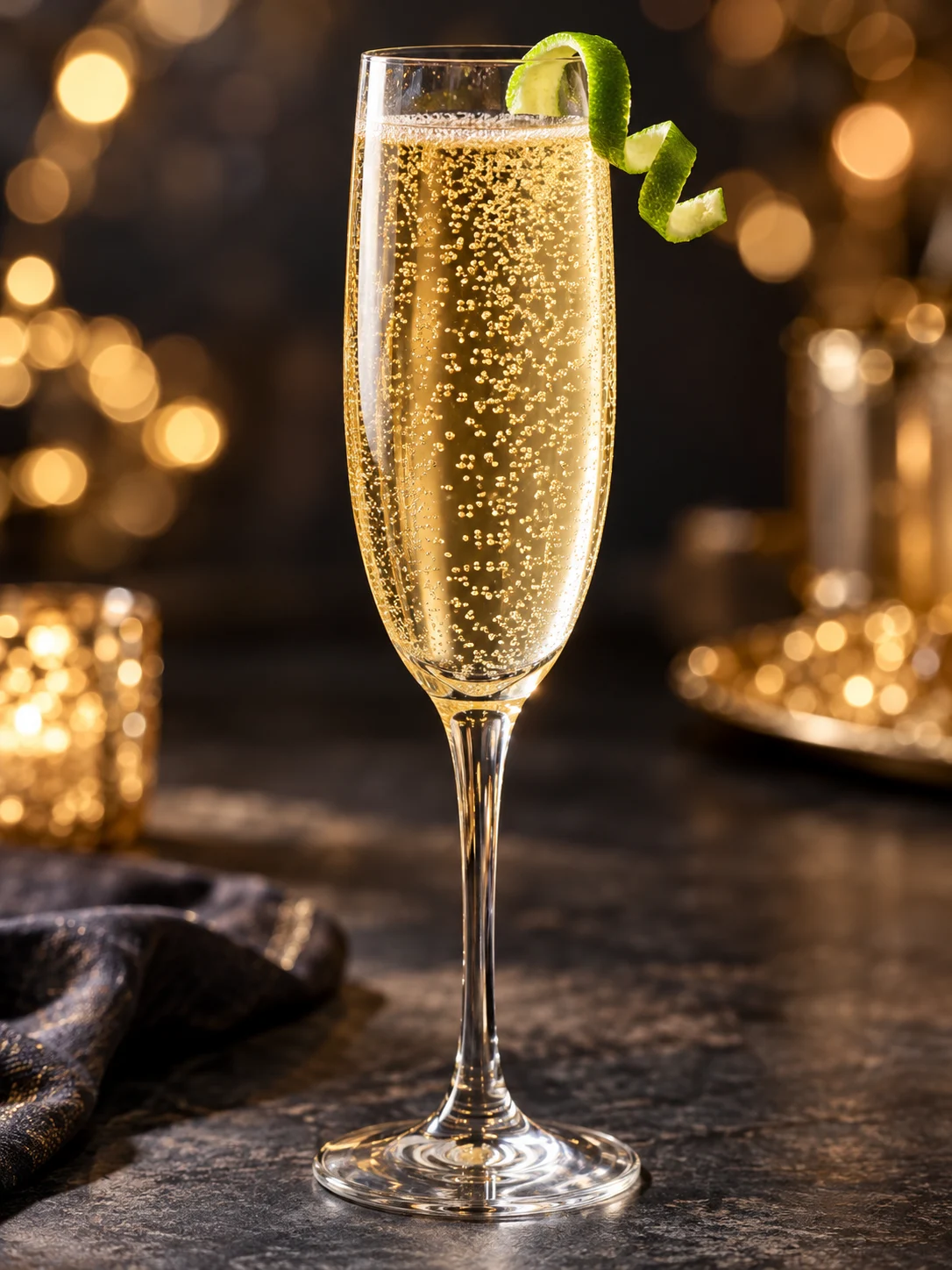 Midnight Grape Sparkler, served in a glass
