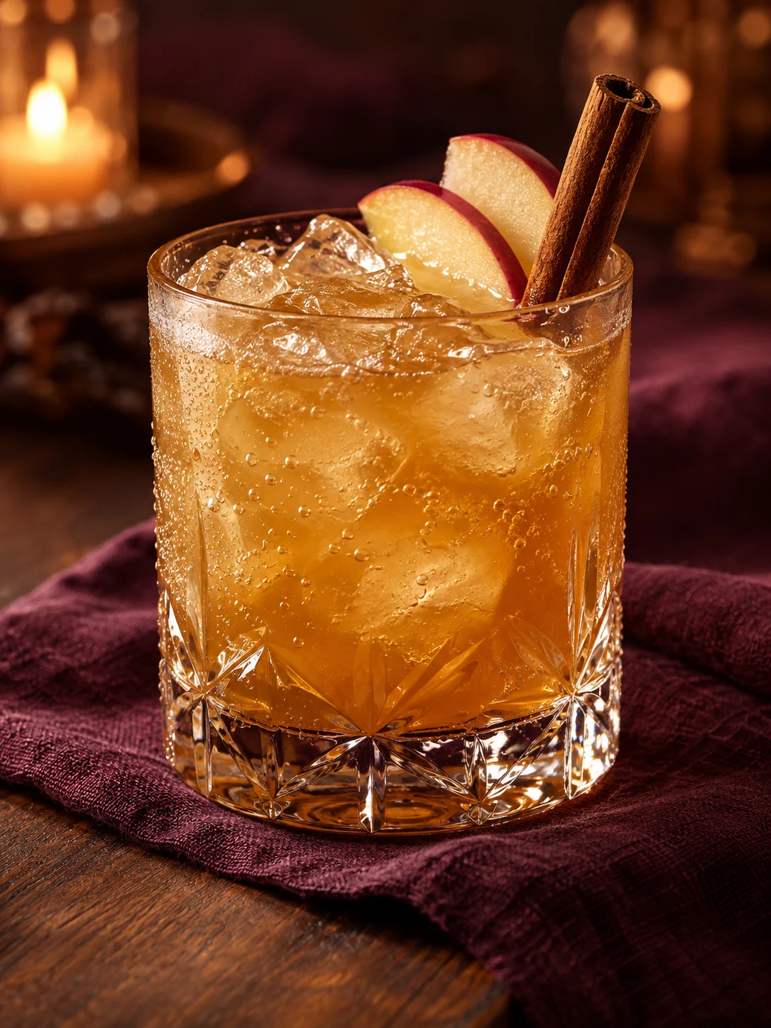 Wicked Cider Punch, served in a glass